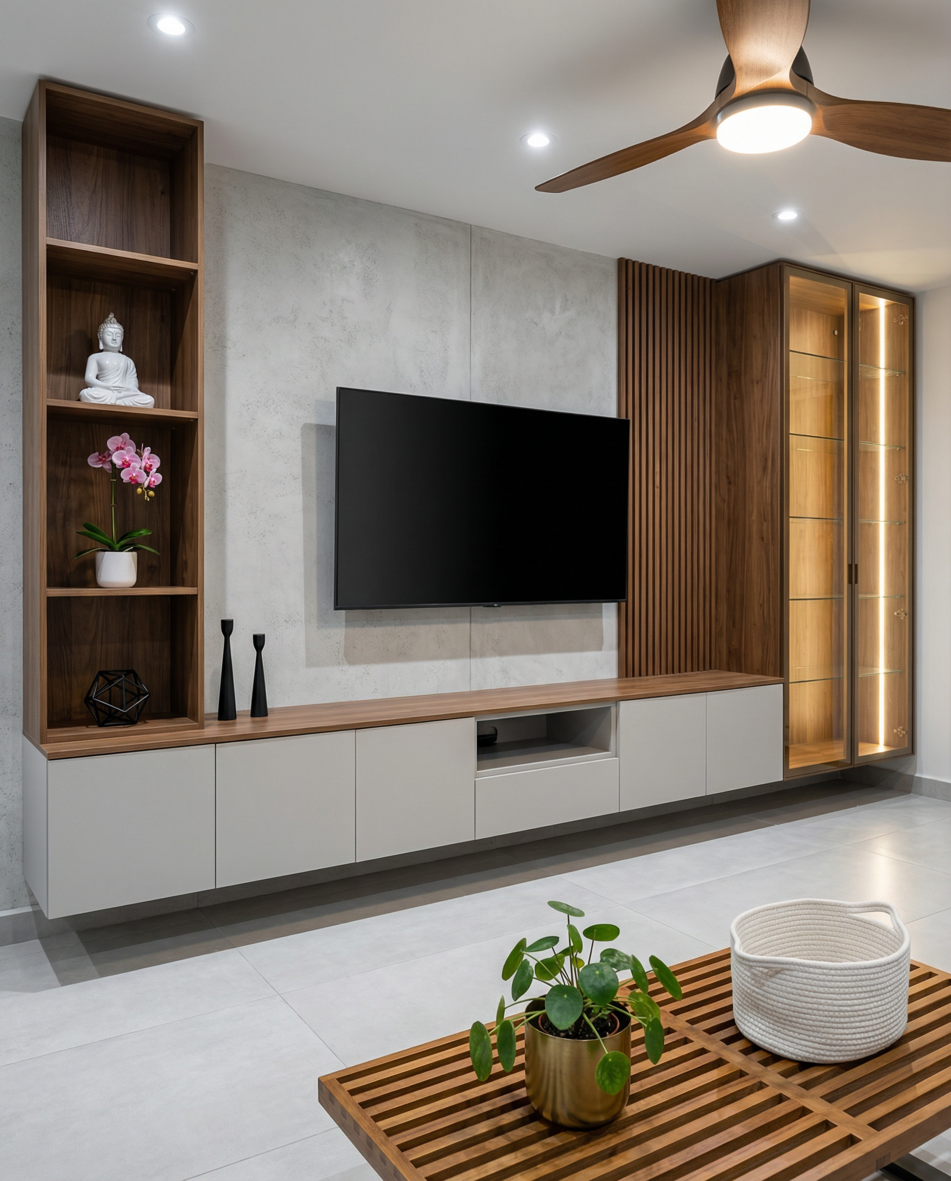 Mueble de TV diseñado por Alura Studio
