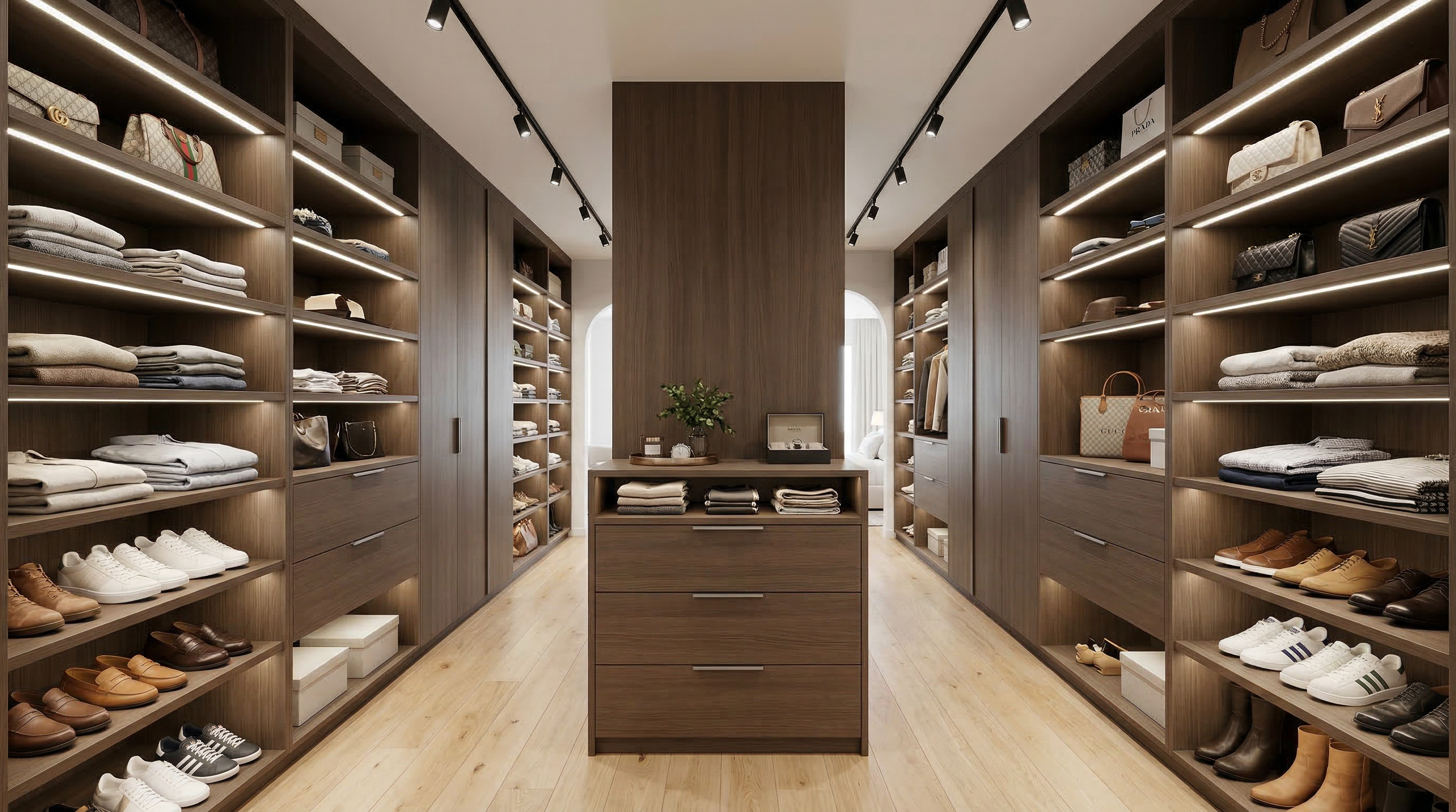 Vestidor Modelo V02 — Isla Central